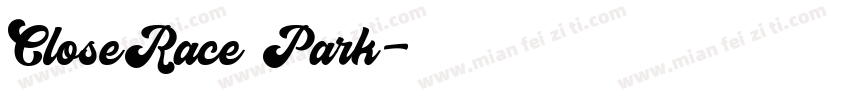 CloseRace Park字体转换